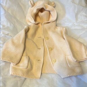 Cozy Cream Knit Kids Jacket
